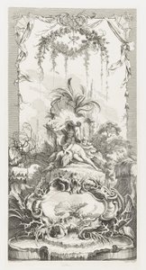 Léda w Nowe koncepcje ekranów [Morceaux pour des paravents] autorstwa François Boucher