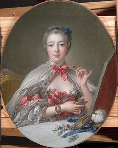 Madame de Pompadour w toalecie, ok. 1760 autorstwa François Boucher