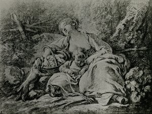 W drodze na rynek autorstwa François Boucher