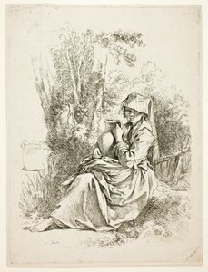 Wieśniaczka z dzbanem autorstwa François Boucher