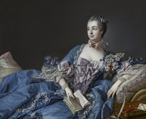Portret markizy de Pompadour 1721-1764, ok. 1758 autorstwa François Boucher