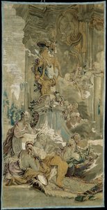 Wejście Psyche do pałacu Kupidyna [lewy fragment], z Opowieści o Psyche autorstwa François Boucher