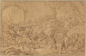 Wróć do fałdy autorstwa François Boucher