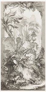 Rocaille (projekt rokoko), w Nowe elementy ekranów (Nowe koncepcje ekranów) autorstwa François Boucher