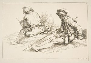 Arkusz szkiców, 1753. autorstwa François Boucher