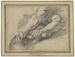Badania dwóch przedramion autorstwa François Boucher
