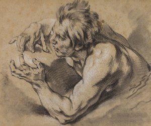 Studium Trytona, 1748-53 autorstwa François Boucher