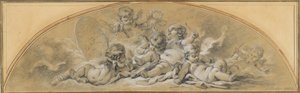 Konkurs łuczniczy autorstwa François Boucher