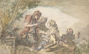 Wróżka, XVIII wiek. autorstwa François Boucher