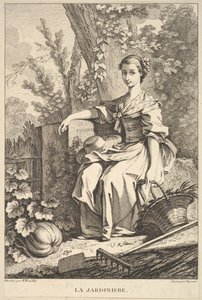 Ogrodnik, 1741-63. autorstwa François Boucher