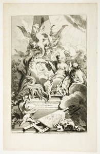 Gracje na nagrobku Watteau autorstwa François Boucher