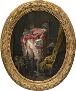Niedyskretne oko, 1742 autorstwa François Boucher