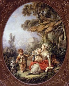 Taniec małych psów autorstwa François Boucher