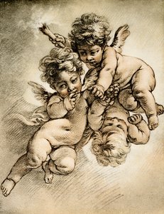 Trzy amorki autorstwa François Boucher