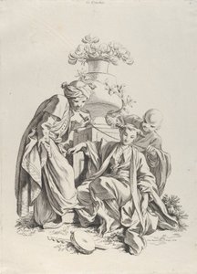 Dotyk, z Pięciu zmysłów, 1720-70. autorstwa François Boucher