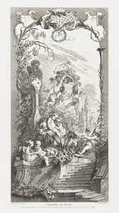 Triomphe de Priape [Triumf Priapusa] w Nouveaux Morceaux pour des Paravents [Nowe koncepcje ekranów] autorstwa François Boucher