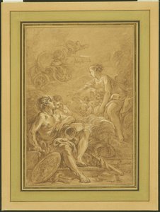 Wenus rozkazująca Wulkanowi przygotować broń dla Eneasza autorstwa François Boucher
