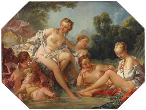 Wenus w kąpieli w otoczeniu nimf i kupidynów, ok. 1740-50