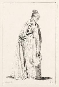 Kobieta stojąca autorstwa François Boucher