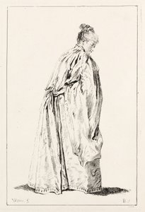 Kobieta stojąca. autorstwa François Boucher