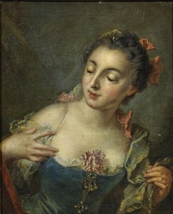 Młoda dama po lewej autorstwa François Boucher