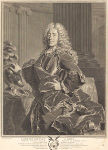 Konrad Detleu von Dehn autorstwa François Chereau I after Hyacinthe Rigaud