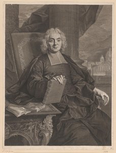 Portret Eusèbe Renaudot w wieku 74 autorstwa François Chéreau (I)
