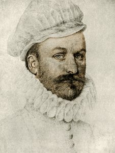 Portret mężczyzny w kryzie i czapce