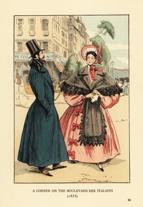 Róg bulwaru des Italiens autorstwa François Courboin