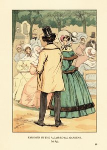 Moda w ogrodach Palais-Royal autorstwa François Courboin