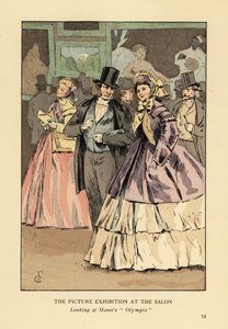 Wystawa obrazów w Salonie Paryskim autorstwa François Courboin