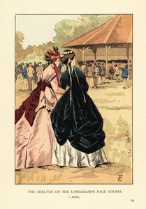Schronisko na torze wyścigowym Longchamps autorstwa François Courboin