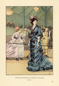 Lodowisko w Bal Bullier w 1876 roku autorstwa François Courboin