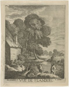 Flamandzki krajobraz Vue de Flanders (tytuł na obiekcie) autorstwa François Deroy