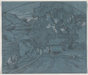 Pejzaż z dwoma mnichami, ok. 1930 r. 1840.