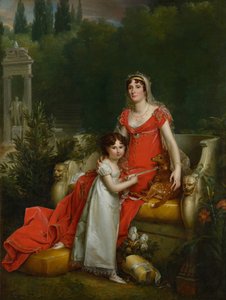 Elisa Bonaparte z córką Napoleoną Baciocchi