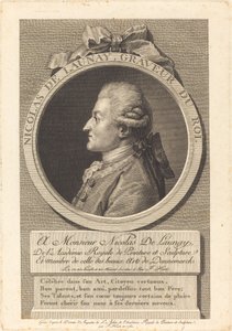 Nicolas Delaunay autorstwa François Huot after Augustin de Saint Aubin