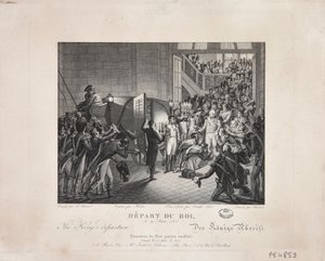 Wyjazd króla, 19 marca 1815, ok. 1820 autorstwa François Joseph Heim