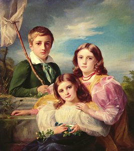Leon Suys i jego dwie siostry, XIX w.