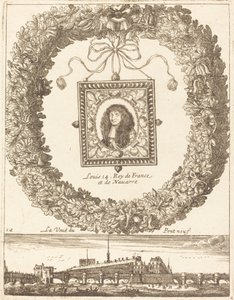 Widok na Pont Neuf; Ludwik XIV król Francji i Nawarry