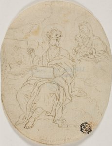Święty Łukasz malujący Madonnę z Dzieciątkiem autorstwa François Le Moyne