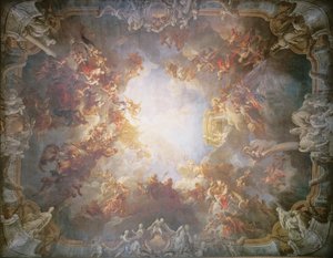 Apoteoza Herkulesa, ze stropu Salonu Herkulesa, 1733-6