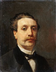 Portret Guy de Maupassant autorstwa François Nicolas Auguste Feyen Perrin