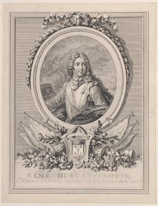Portret René Duguay-Trouina, generała porucznika wojsk morskich króla, 1..., 1765-1807. autorstwa François Nicolas Barthélemy Dequevauviller