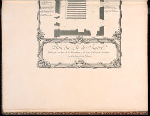Plan Lit de Justice autorstwa Francois Nicolas Martinet