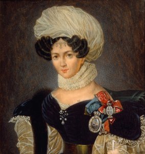 Portret księżniczki Tatiany Wasiliewnej Golicyny 1783-1841, lata 30. XIX wieku autorstwa François Nicolas Riss
