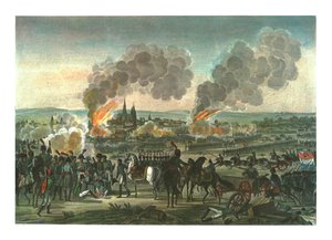Podbój Ratyzbonu, 23 kwietnia 1809, ok. 1850 autorstwa François Pigeot