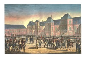 Wyjazd Napoleona z Fontainebleau, 20 kwietnia 1814, ok. 1850
