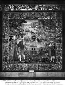 Festiwale Henryka III (1553-1610) Warsztat brukselski, ok. 1580 (gobelin)