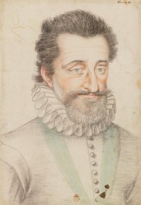 Rysowany portret króla Henryka IV autorstwa François Quesnel
